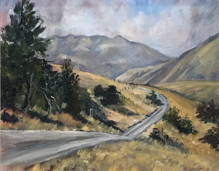 Debbie Lambert |Mt Algidus| oil| McAtamney Gallery and Design store | Geraldine NZ